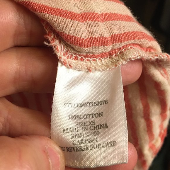 Button Front Cotton Plaid Shirt XS - Picture 4 of 7